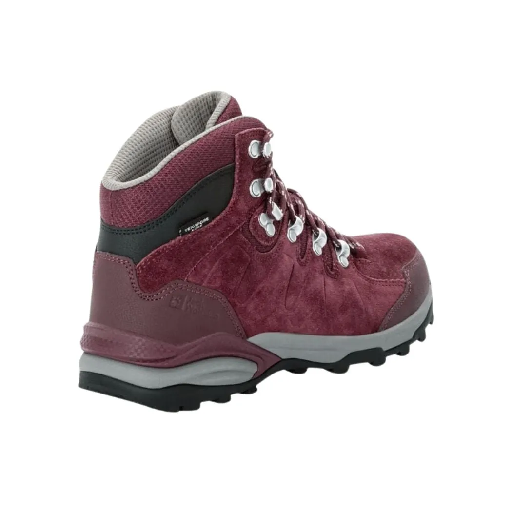 Impact Resistance jack wolfskin Refugio Mid Women's Waterproof Hiking Shoes