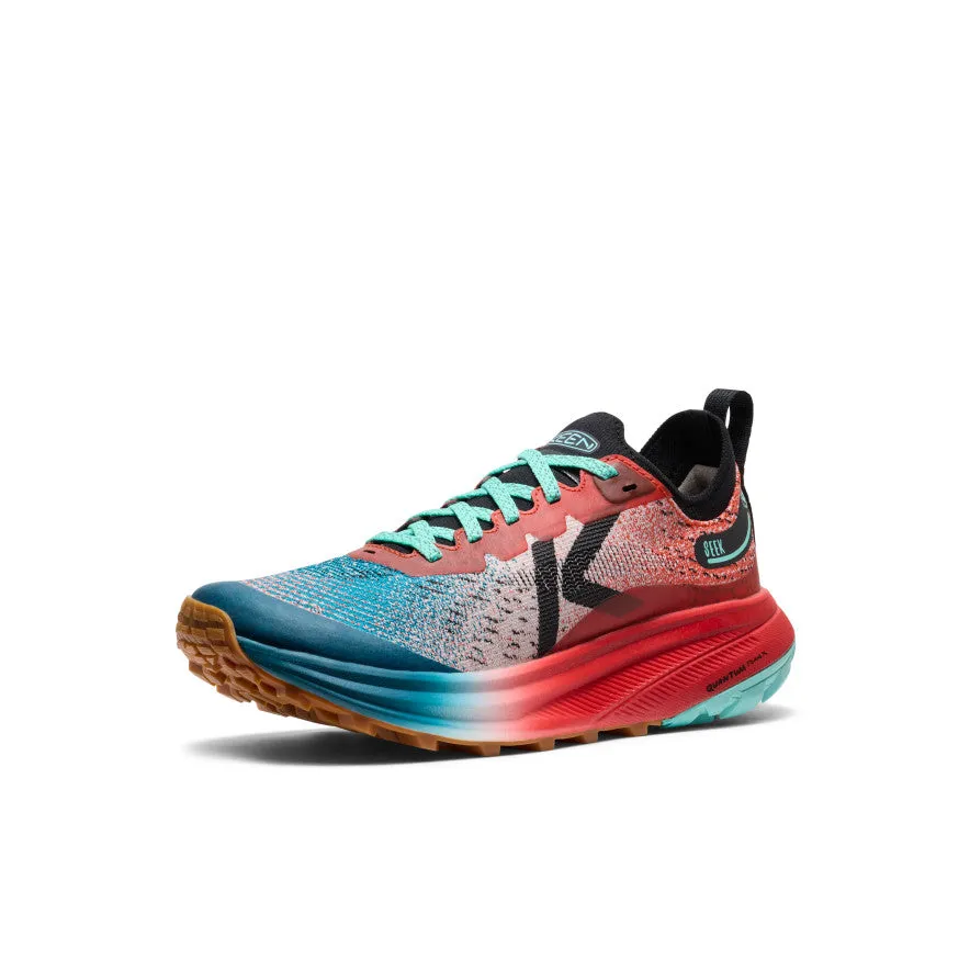 Muscle Build Toe box Women's Seek Trail Running Shoe  |  Grenadine/Ocean Depths