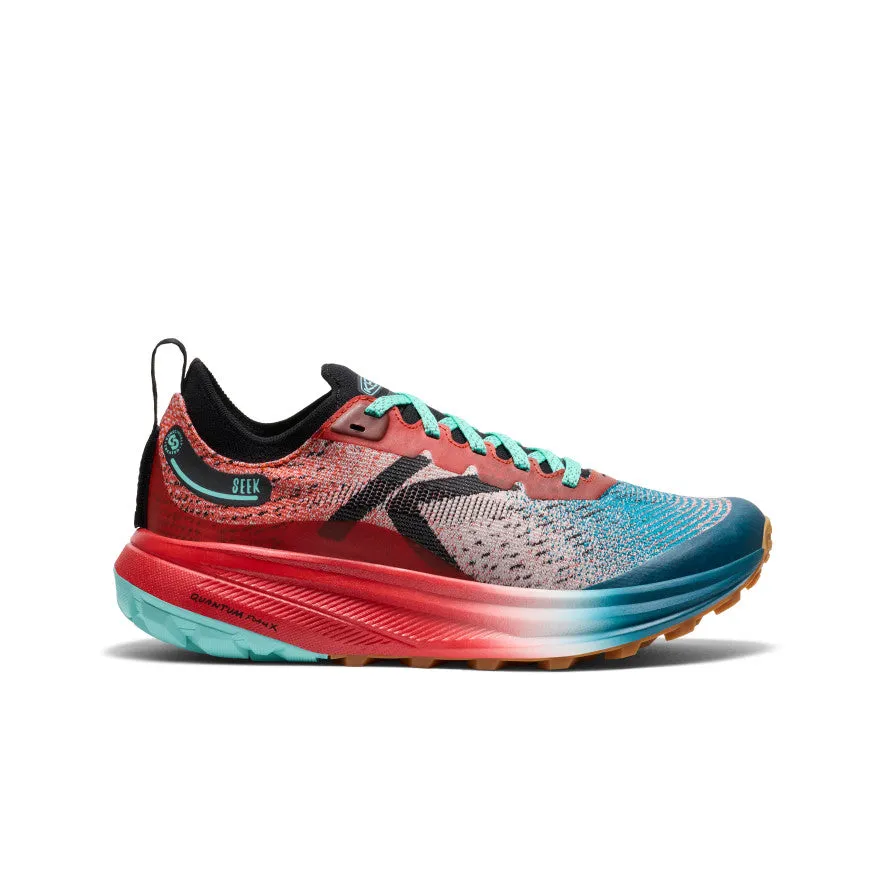 Running Cycle Encourages smooth forward motion with every stride Women's Seek Trail Running Shoe  |  Grenadine/Ocean Depths