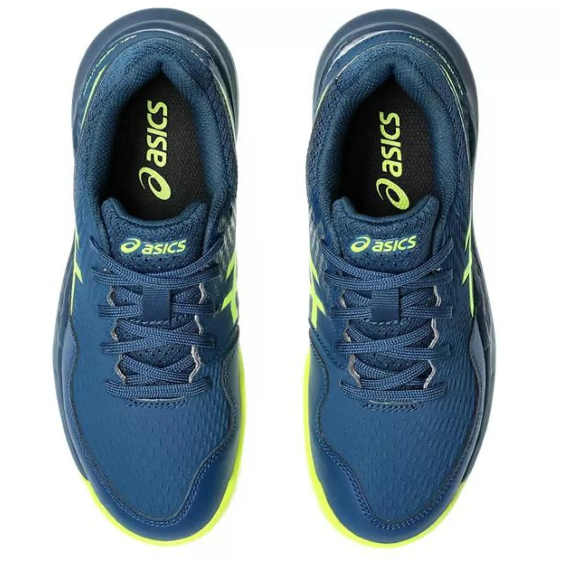 Sport Footwear Performance Mesh Asics Gel Resolution 9 Youth Tennis Shoes - Mako Blue/Safety Yellow