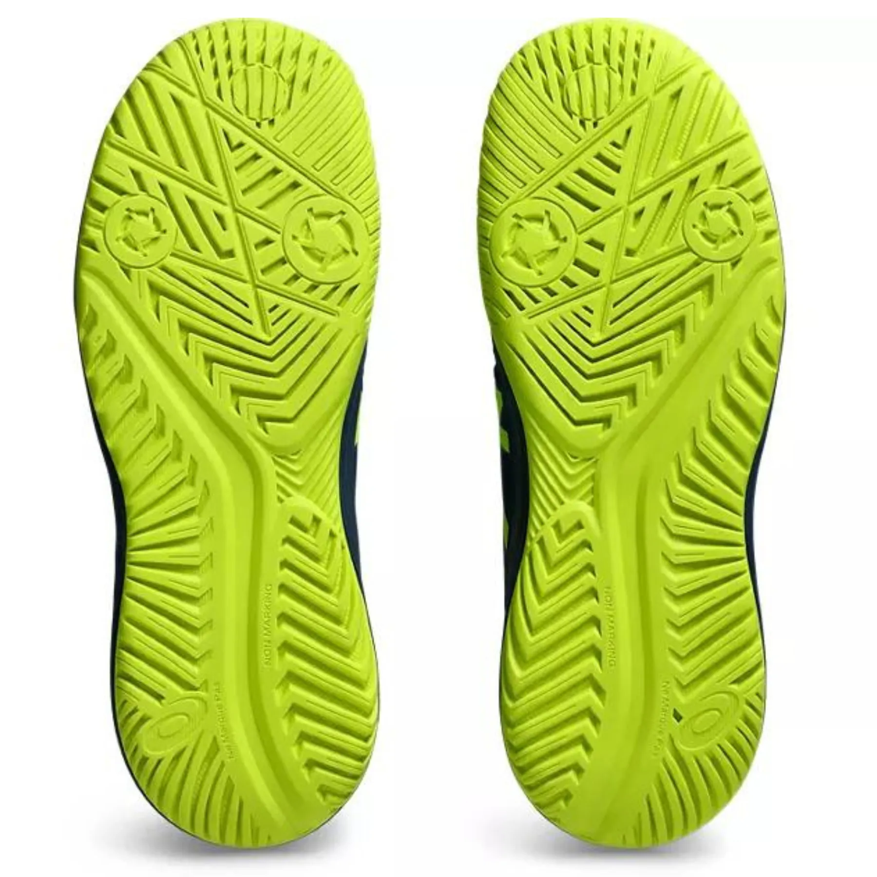 Asics Gel Resolution 9 Youth Tennis Shoes - Mako Blue/Safety Yellow Training Style