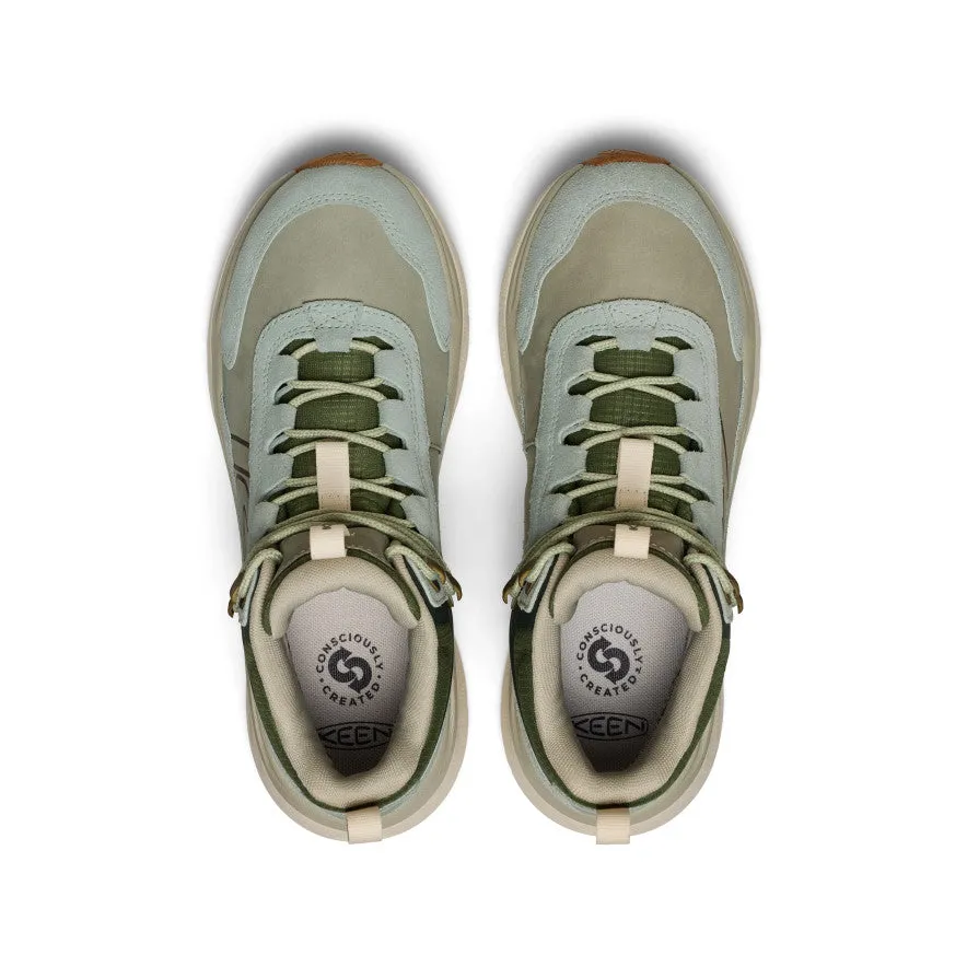 Soul Step Women's Leiki Waterproof Leather Hiking Boot  |  Iceberg Green/Bronze Green