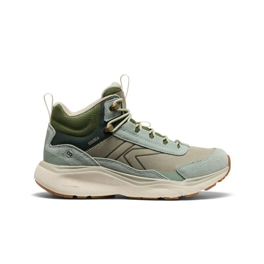 Grip Hold Women's Leiki Waterproof Leather Hiking Boot  |  Iceberg Green/Bronze Green