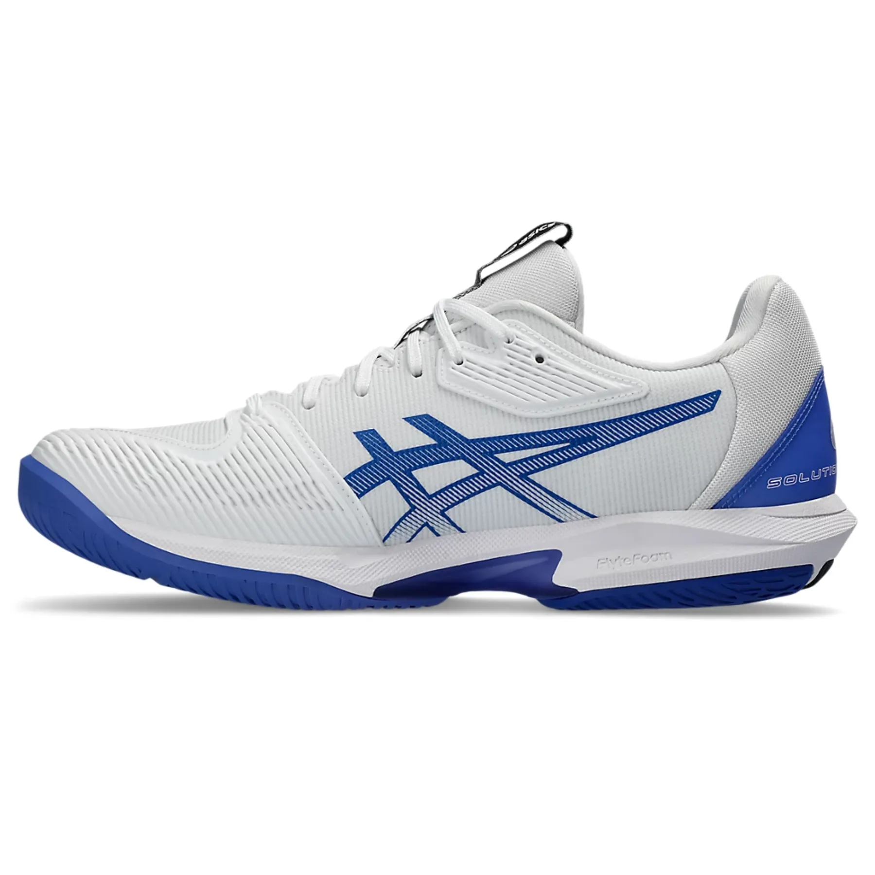 Zip Closure Lightweight Upper Asics Solution Speed FF 3 Men Tennis Shoes - White/Tuna Blue