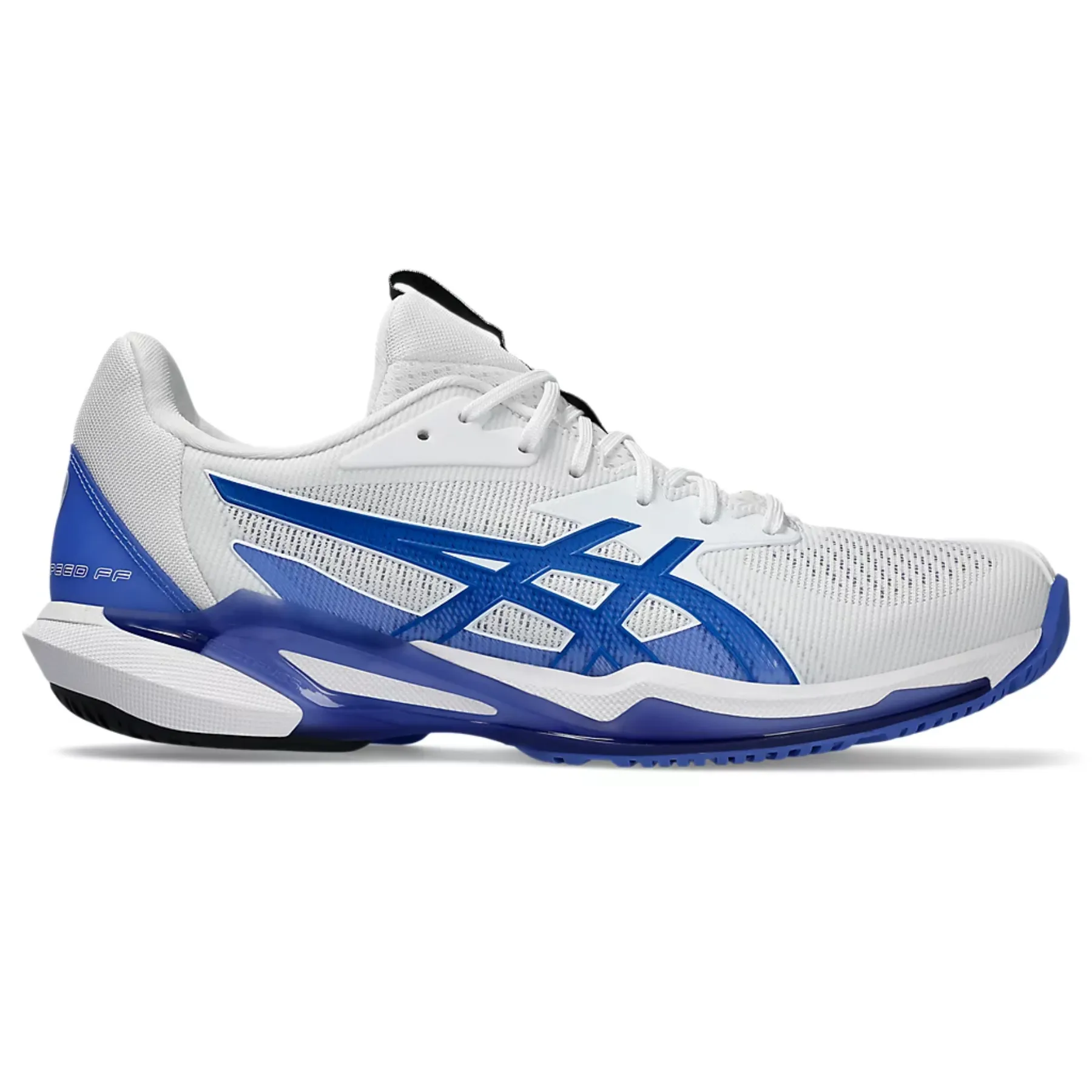 Asics Solution Speed FF 3 Men Tennis Shoes - White/Tuna Blue Supportive