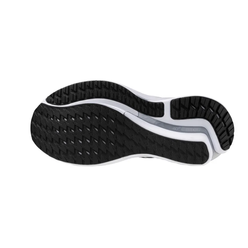 Mizuno Women's Wave Inspire 21 Running Shoes in Black/Silver/Metallic Gray SS25 water - repellent - upper shoes advanced runner shoes