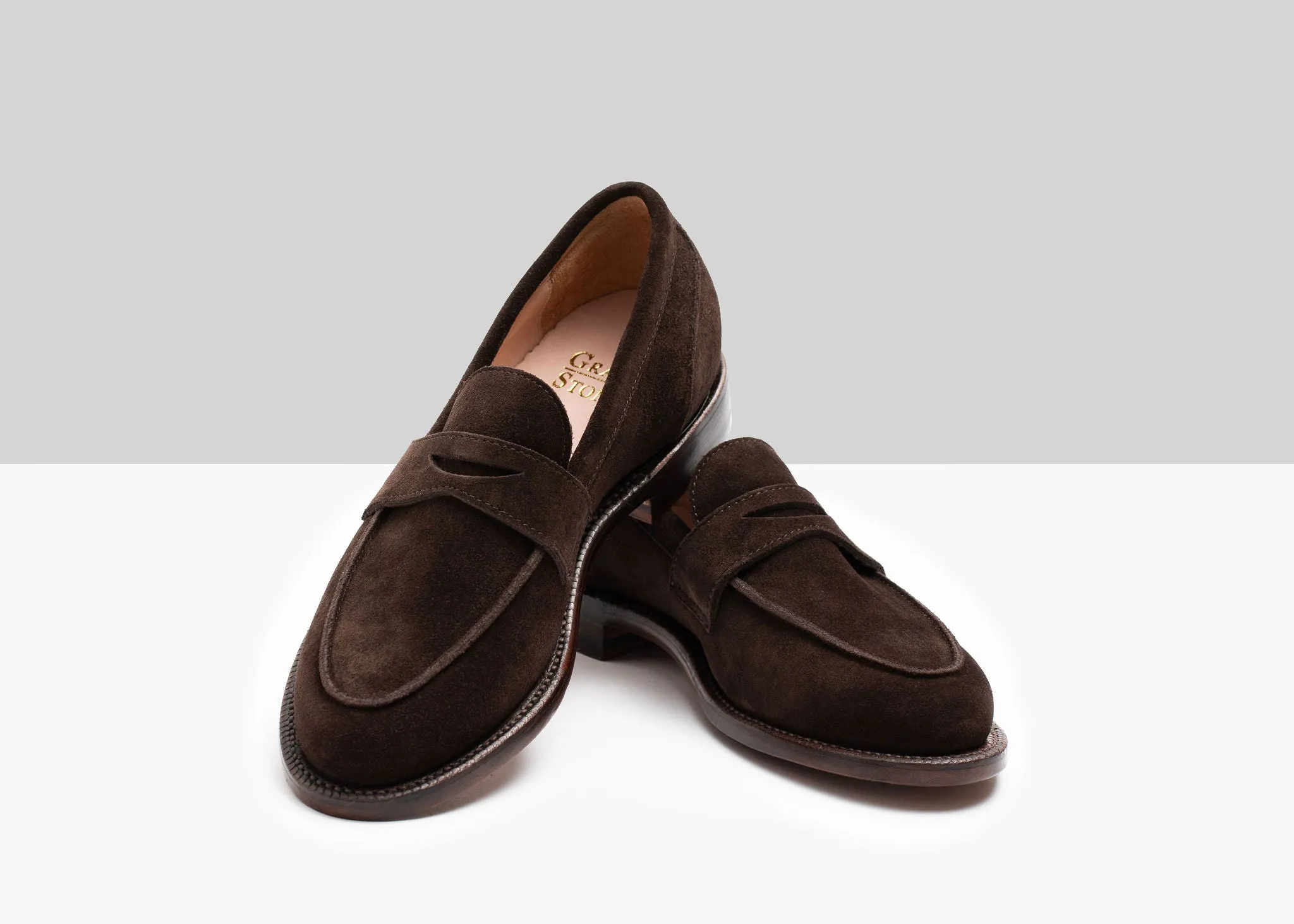 Soft Leather Fit Comfy Glide Clara Penny Loafer Espresso Suede