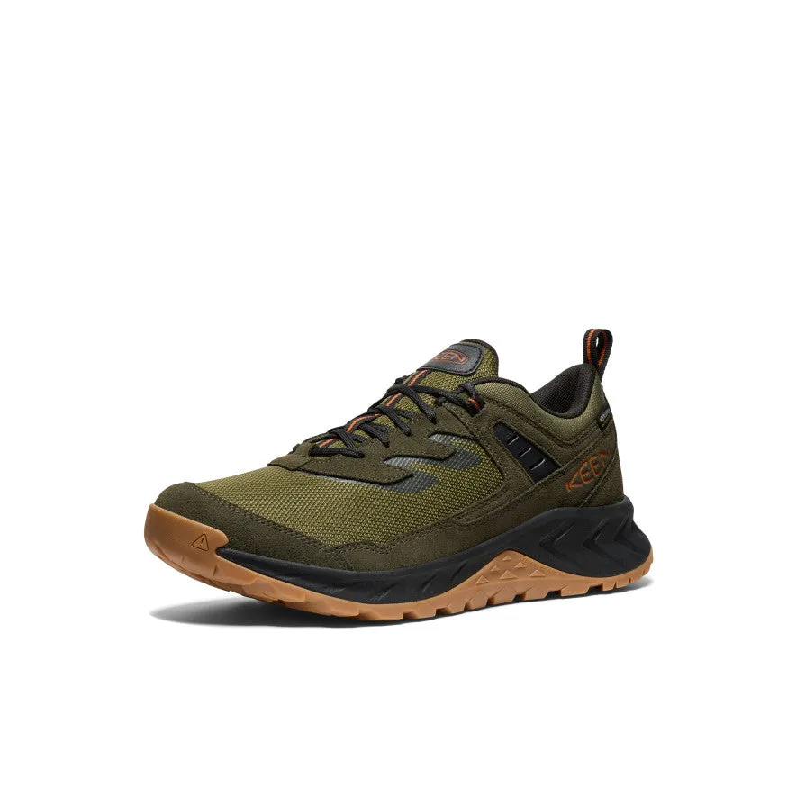 Materials are chosen for breathability and endurance Men's Hightrail Waterproof Hiking Shoe  |  Winter Moss/Gold Flame