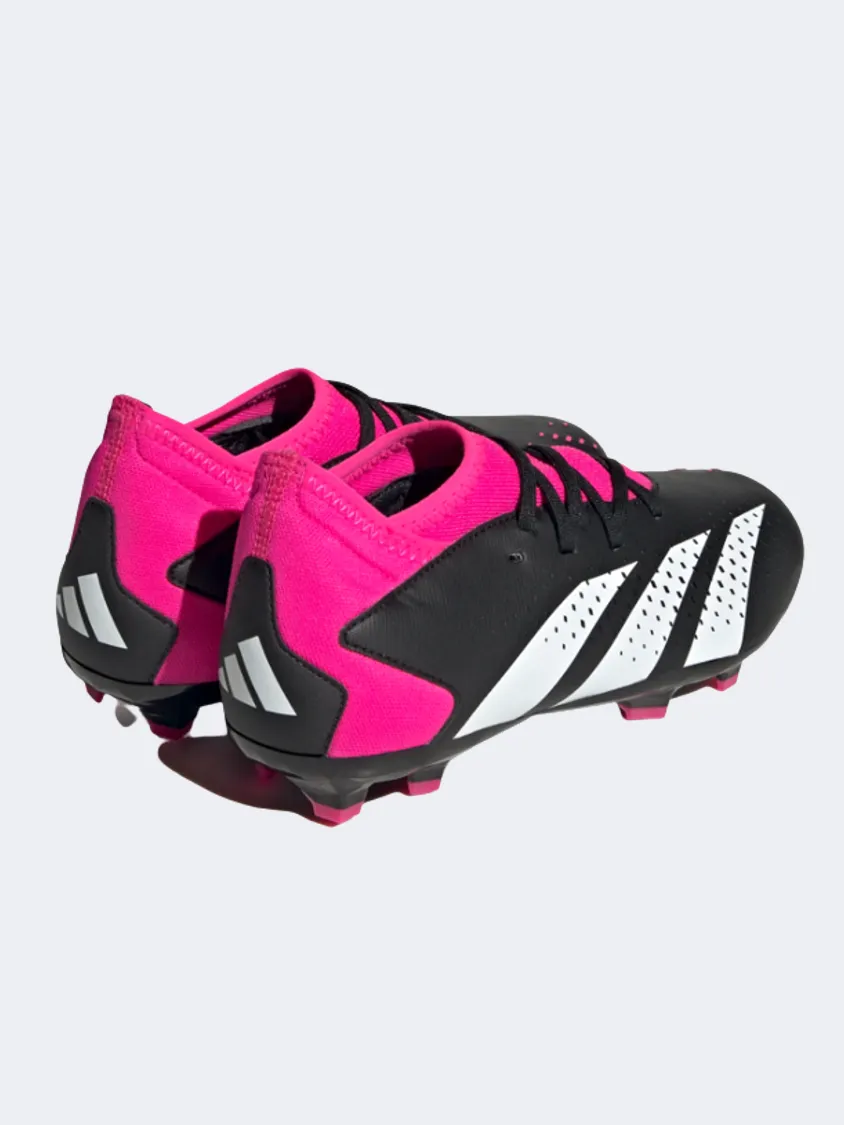 Adidas Predator Accuracy.3 Firm Ground Kids Football Shoes Black/Pink adult shoes