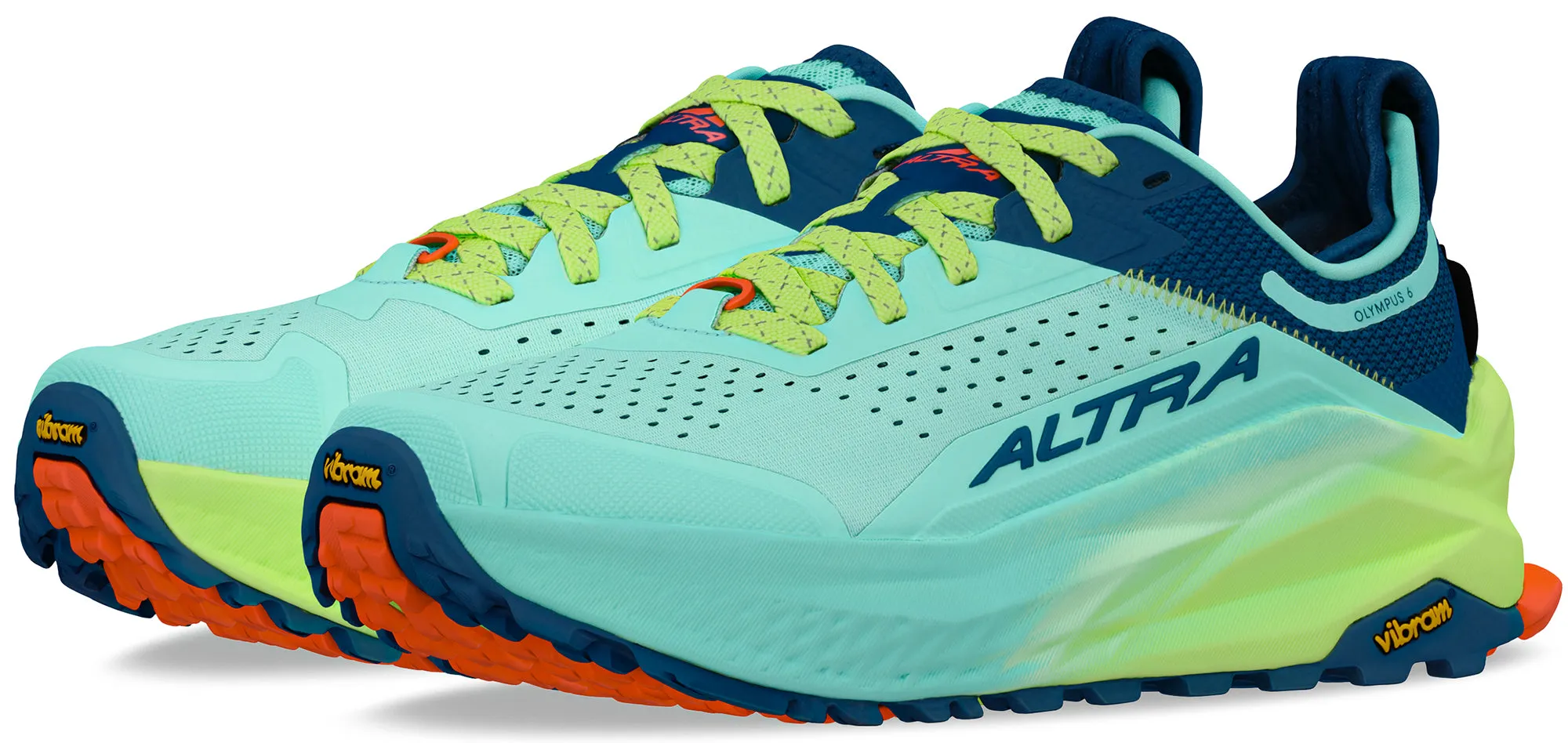 Pliable enough to support quick starts and stops Indoor Gym Altra Olympus 6 Womens Trail Running Shoes - Green