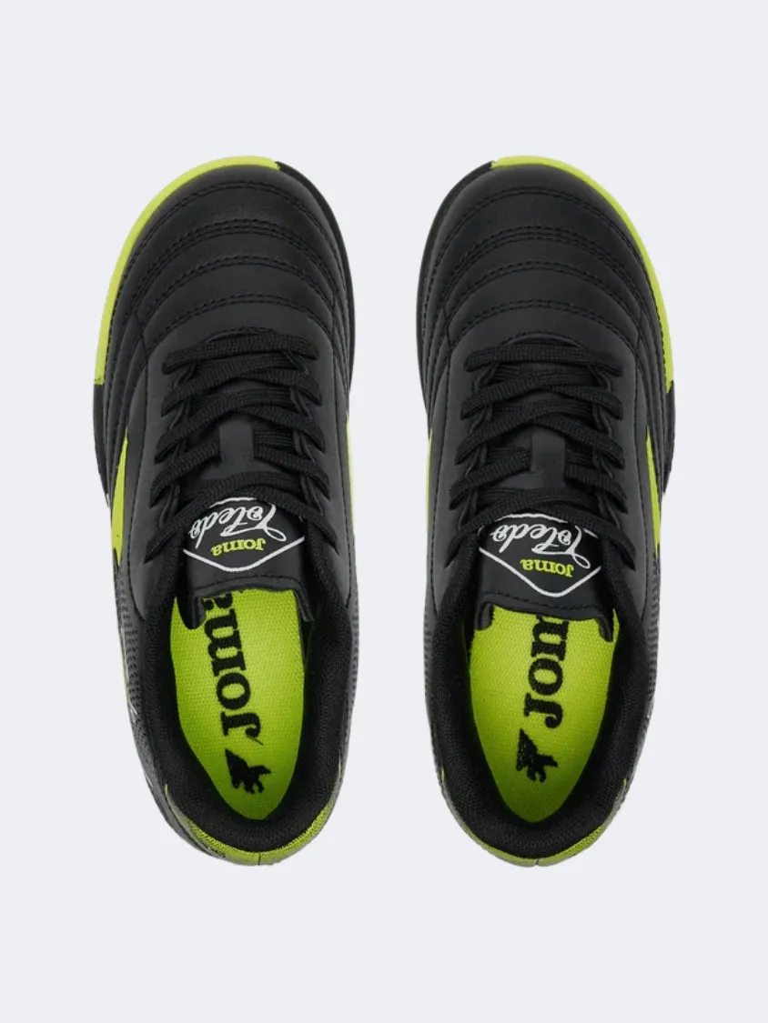 court sports shoes Joma Toledo 2501 Tf Kids Football Shoes Black/Yellow