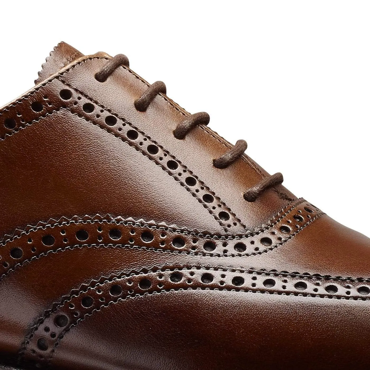 Finsbury Dark Brown Burnished Calf Trendy Slip On Easy Wear Shoes