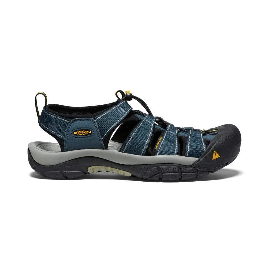 Forefoot flare improves ground control during sprints Men's Newport H2 Sandal Wide | Navy/Medium Grey
