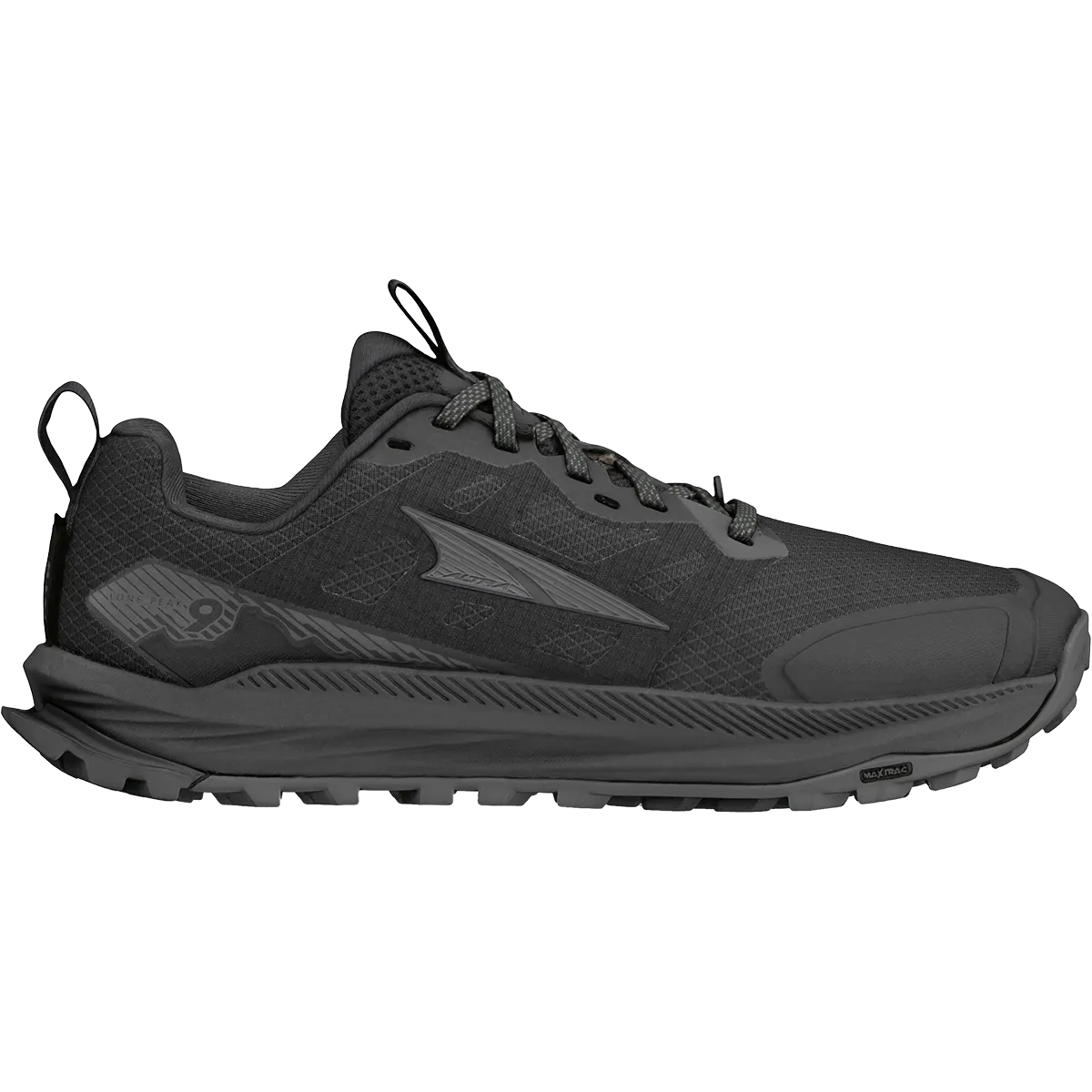 running with a gum rubber outsole Women's Lone Peak 9