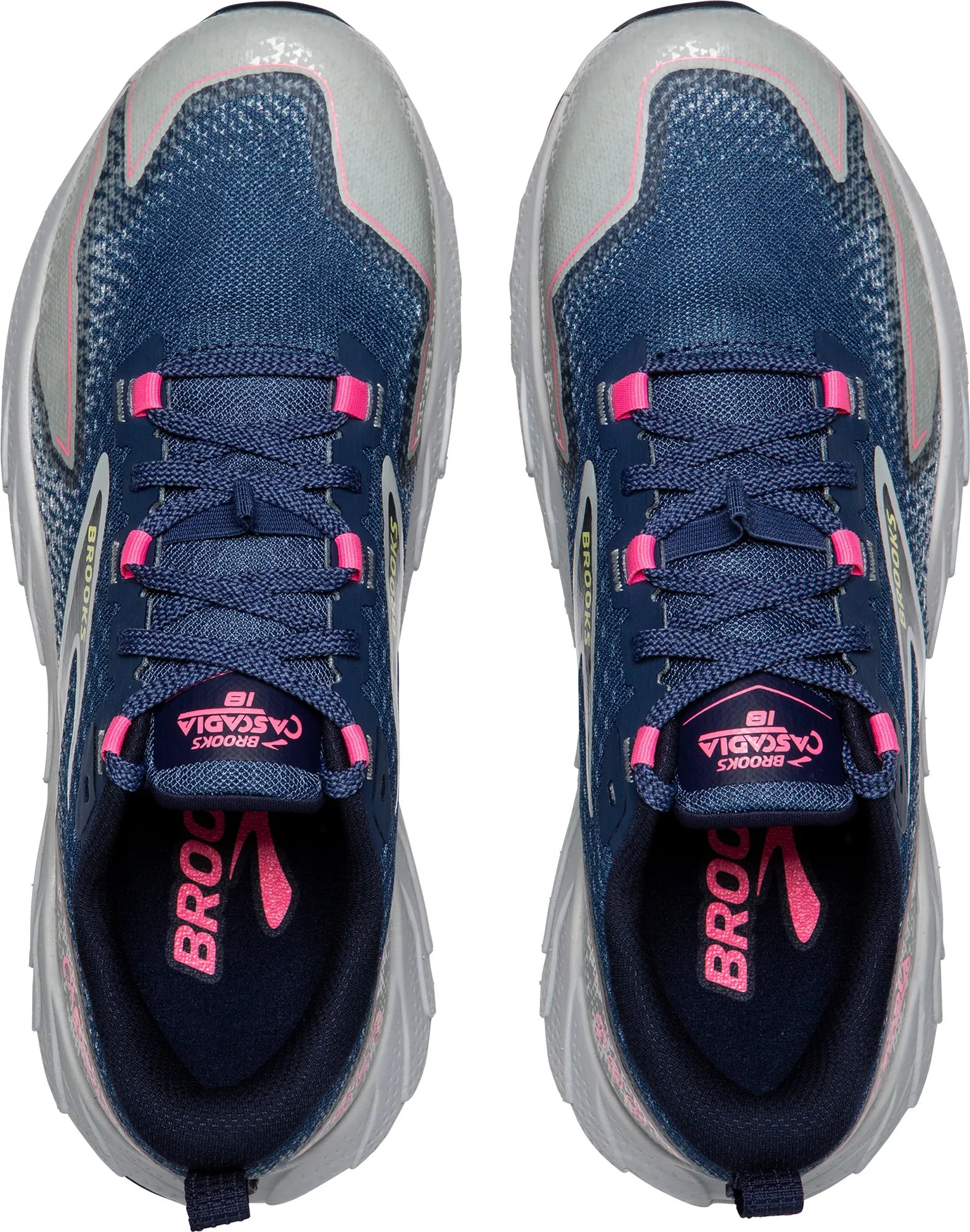 Brooks Cascadia 18 Womens Trail Running Shoes - Blue Minimal Layers Stable Tread