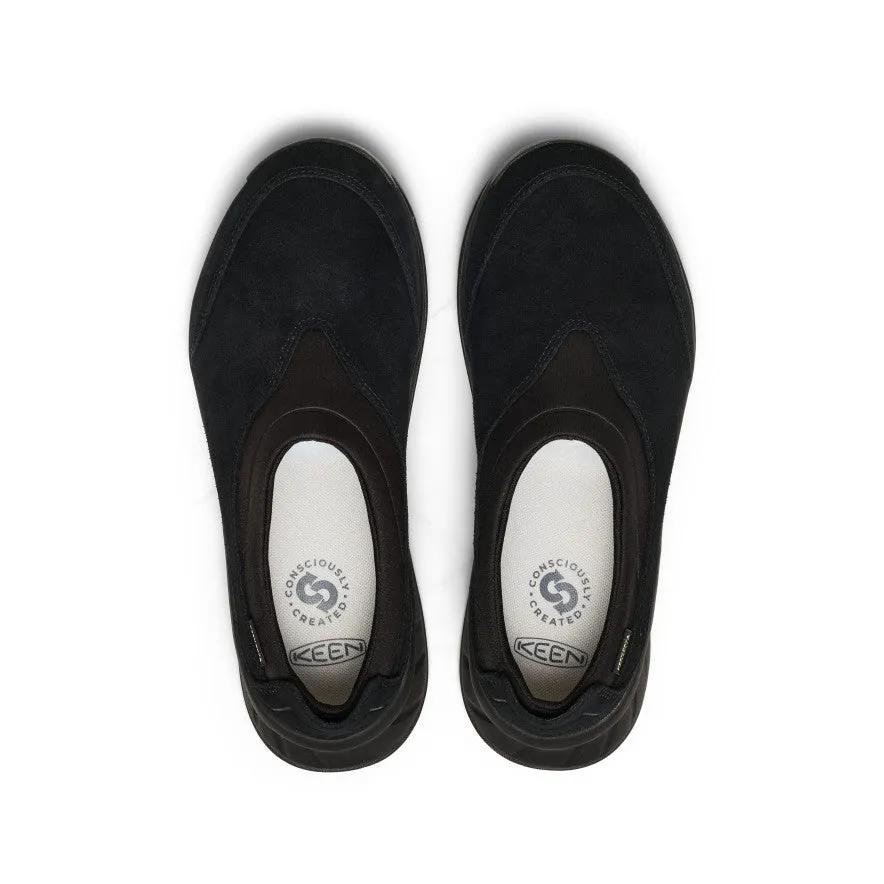 Winter Chill Comfort Wedge Women's TTS Moc Waterproof Sneaker  |  Black/Black