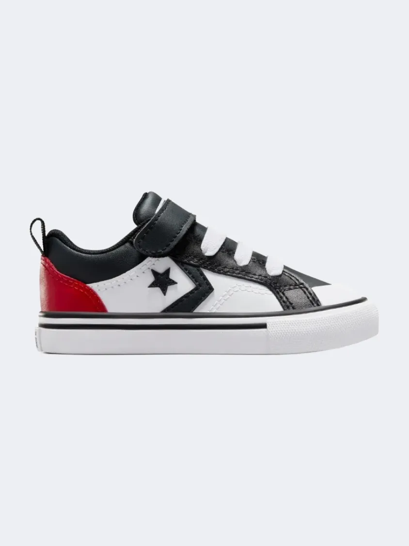 Converse Pro Blaze Strap Infant-Boys Lifestyle Shoes Black/White Dive Gear Mix Hue