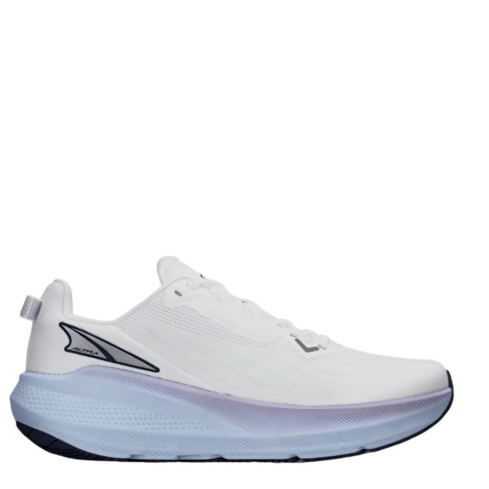 Altra Women's FWD Via Running Shoes in White Light Blue AW25 running in a jungle area shoes balance shoes