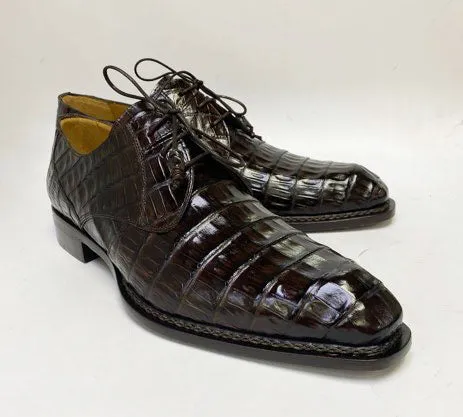 Cotton Base New In "Cratos" Crocodile Derby Brown