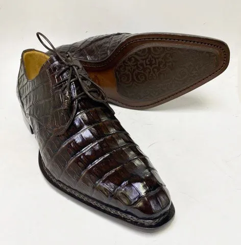 Sturdy Build "Cratos" Crocodile Derby Brown