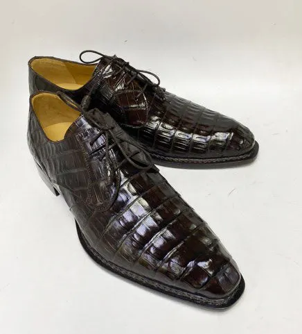 Firm Ground Swift Glide "Cratos" Crocodile Derby Brown
