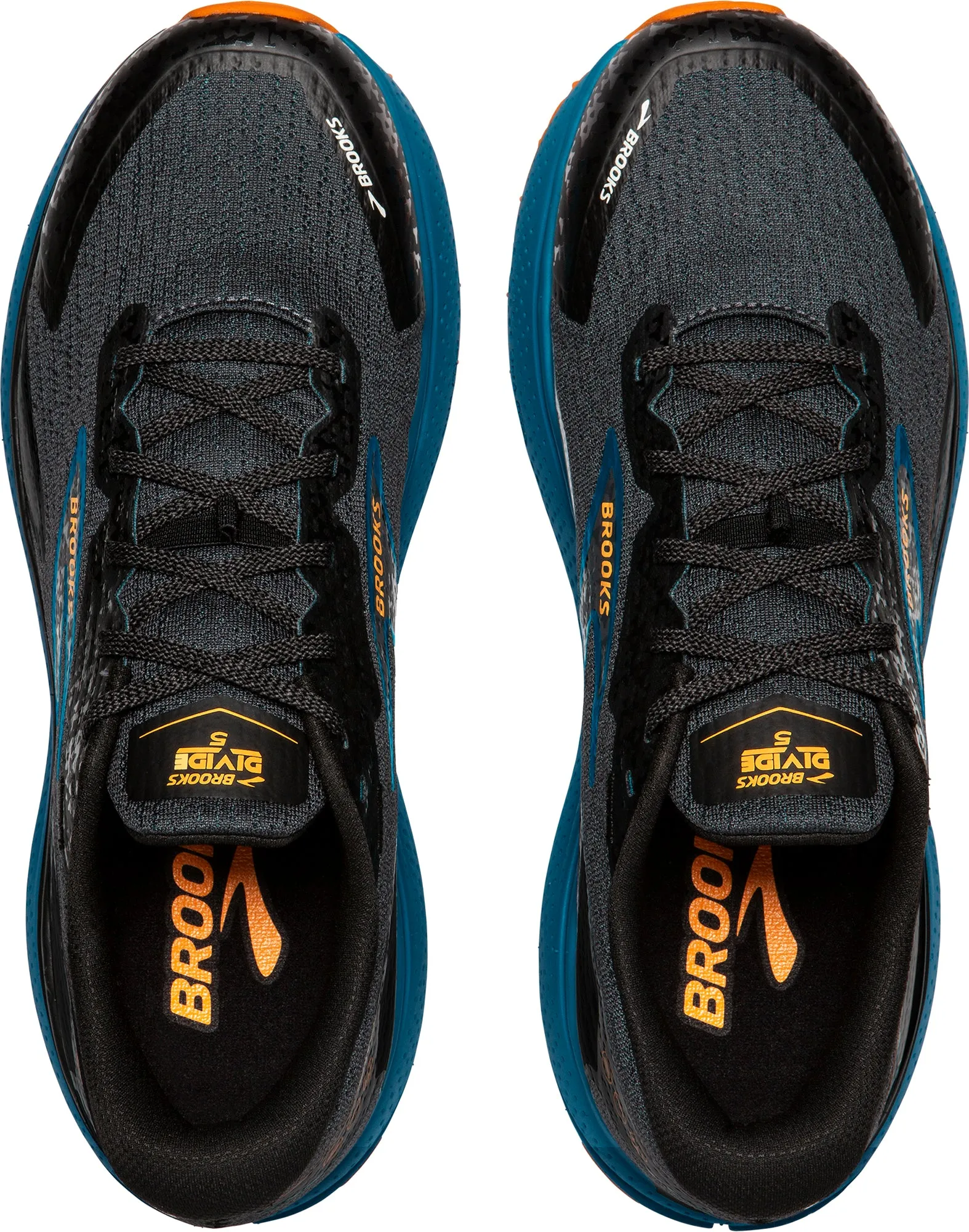 Washable Brooks Divide 5 Mens Trail Running Shoes - Black