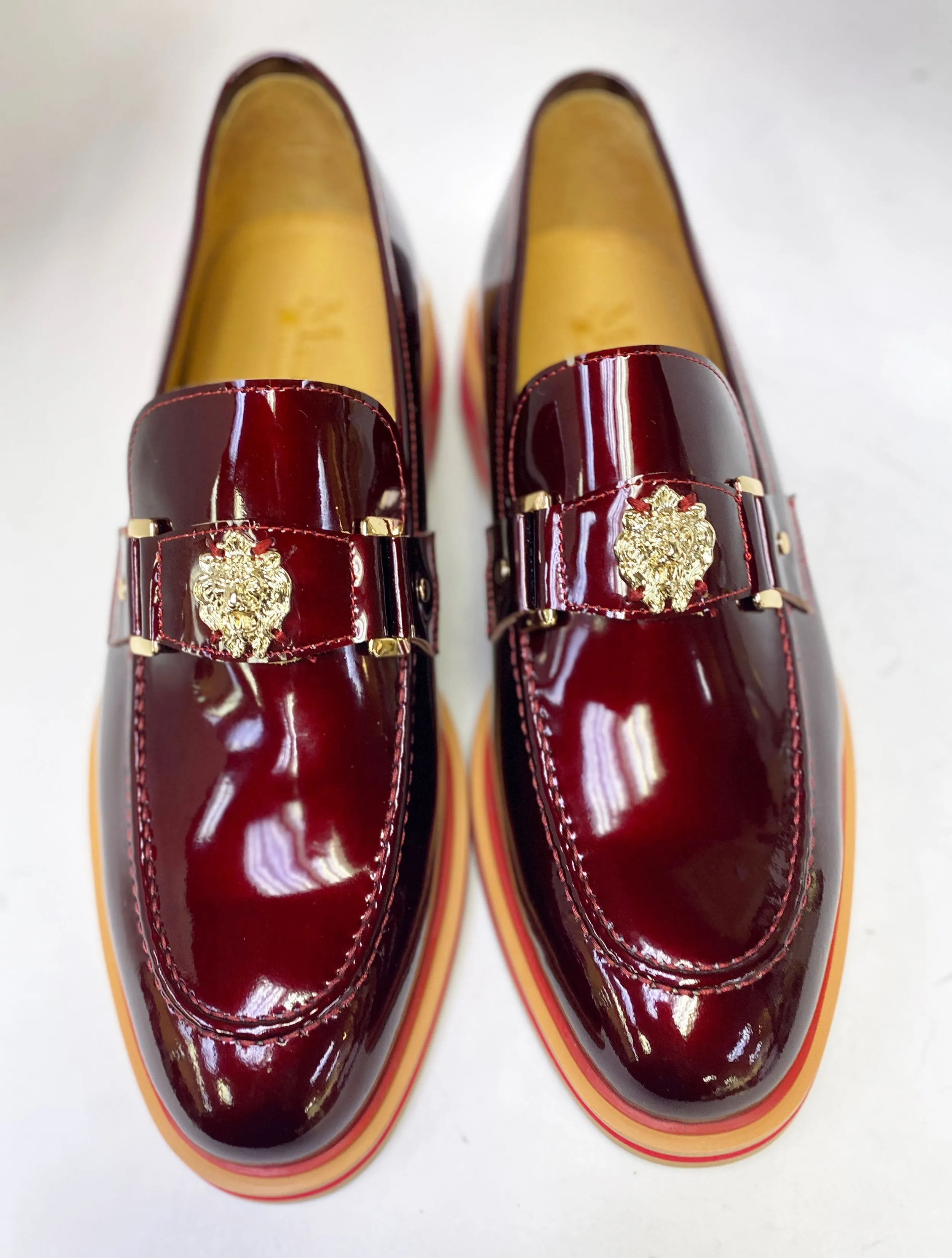 Cushioned Insole Style: 519-06P-Burgundy