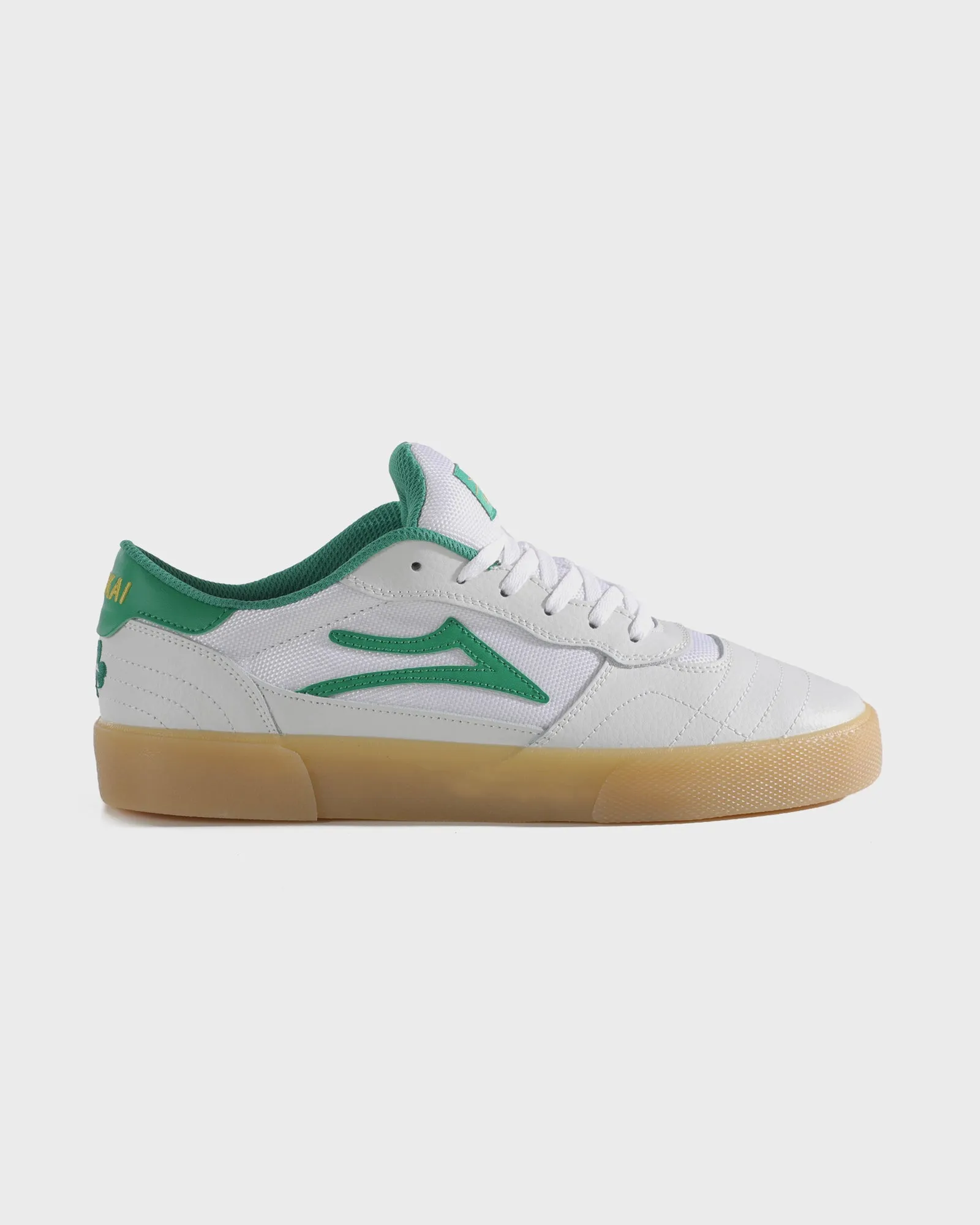 Rock Path Cambridge - White/Green Leather
