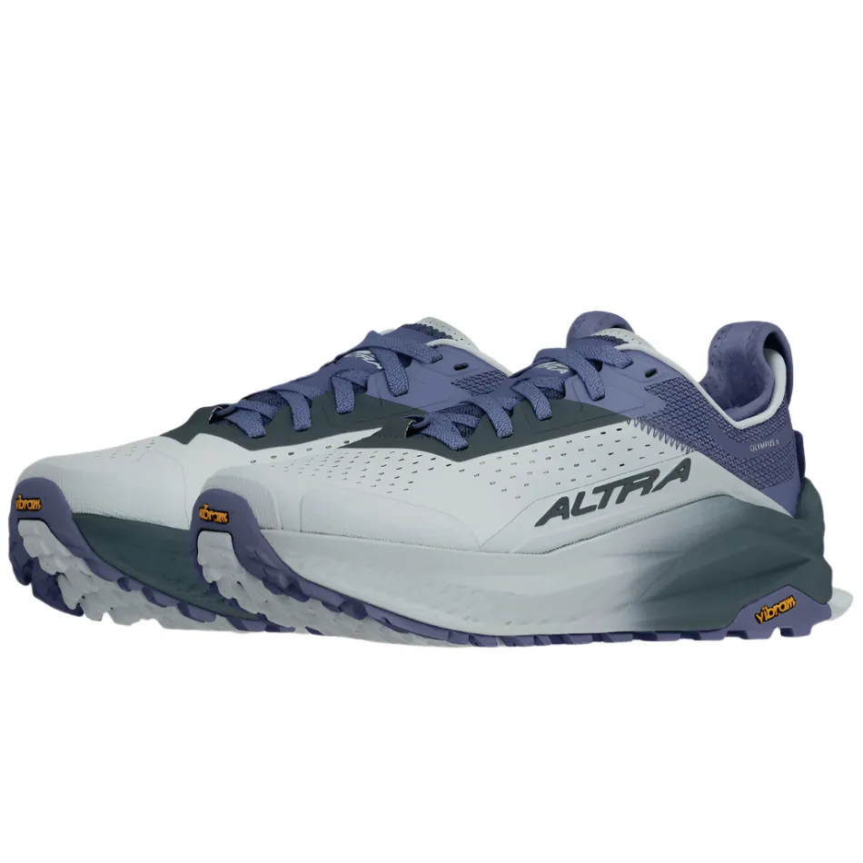 cleated shoes Altra Women's Olympus 6 Running Shoes in Gray/Blue AW25