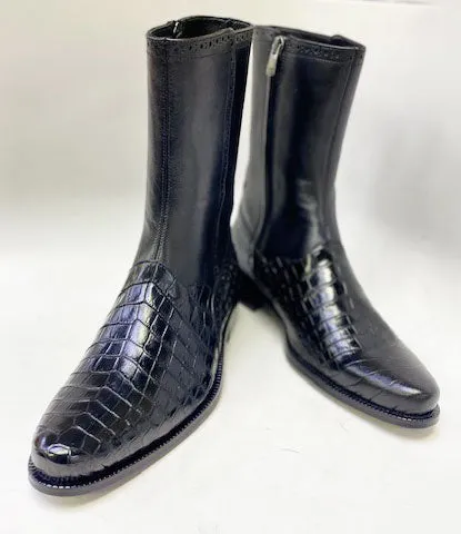 Padded Tongue Style: Western-Black