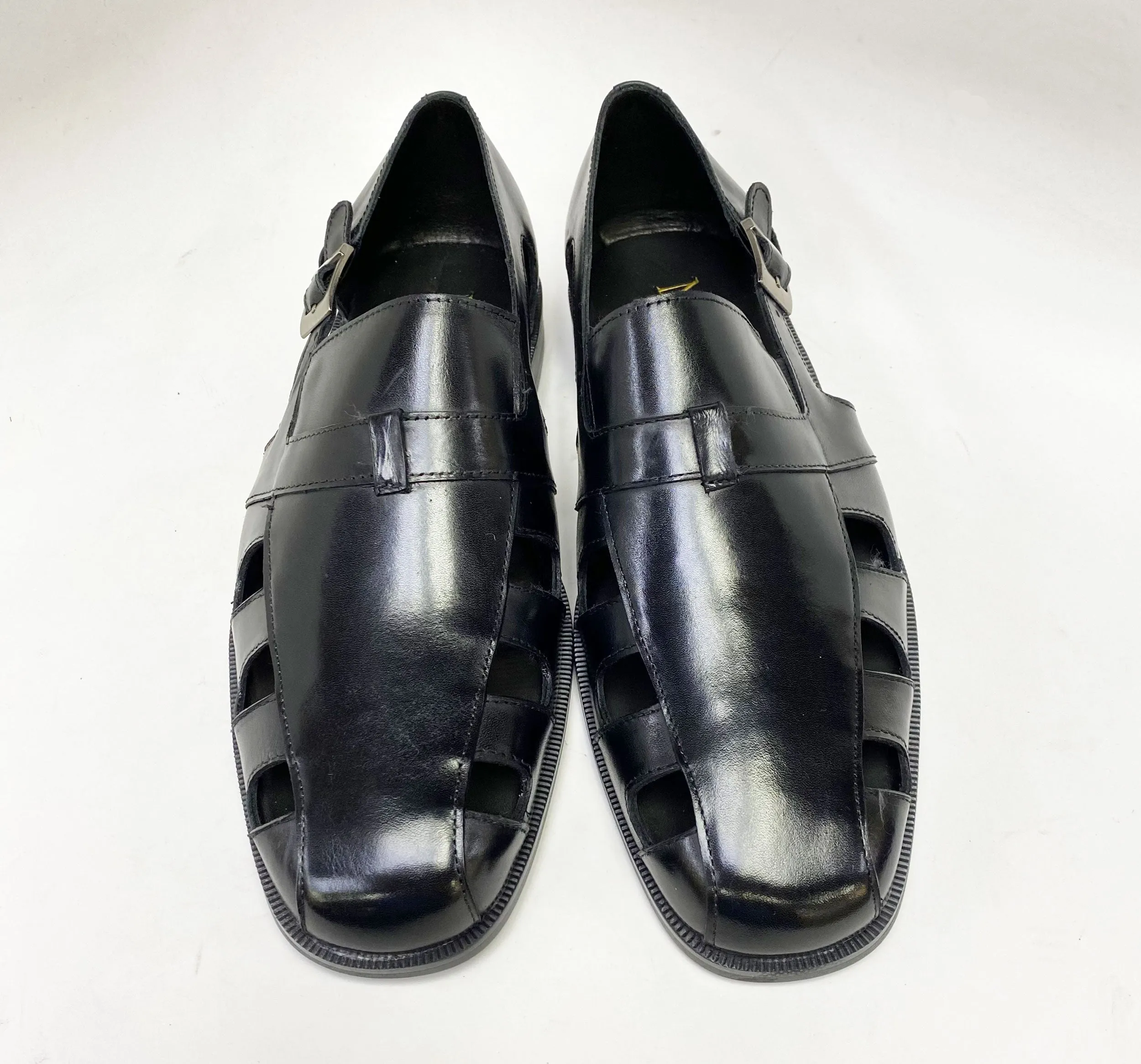 Fight Mode Comfort Run Maurice Calfskin Slip-On Sandal/Shoe Black