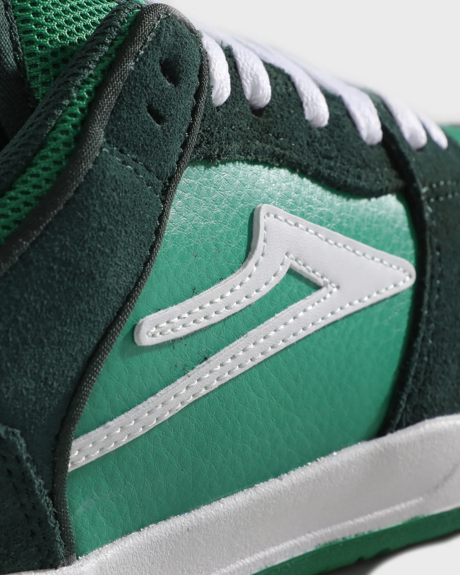 Telford Low - Green Suede White Clean Leg Slim