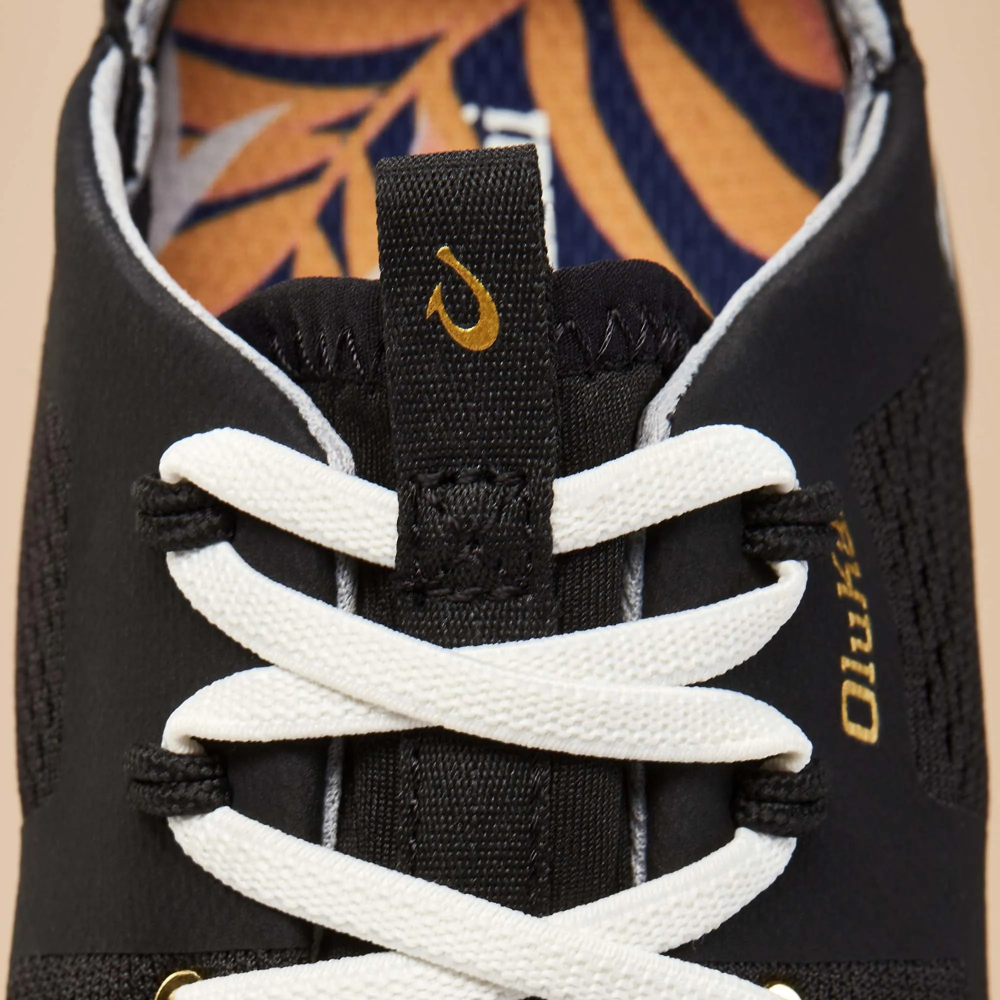 Huia - Black Rugged Sole No Hassle Slip