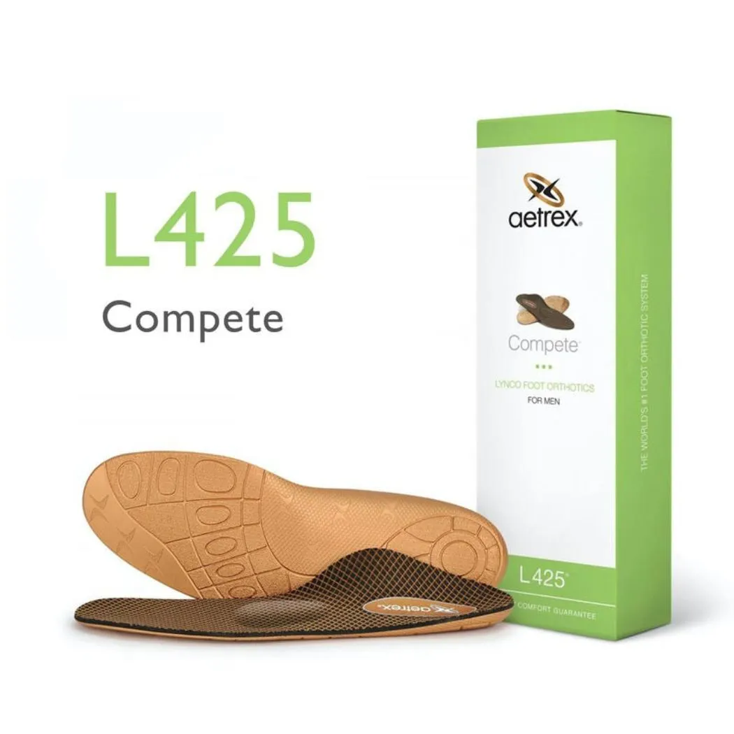 Best Seller aetrex L425 Compete Men's Support for Flat & Low Arches