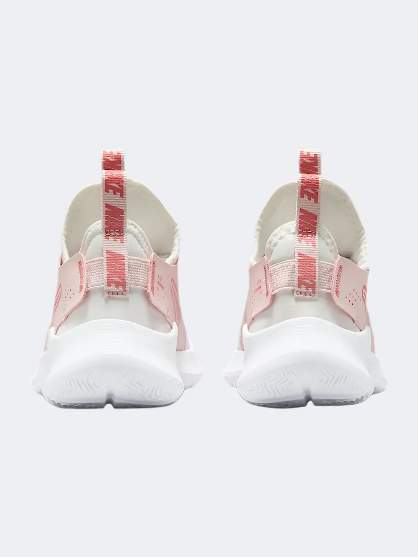 Nike Flex Runner 3 Ps-Boys Running Shoes White spring fresh Shiny Tone