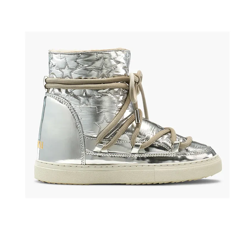 Adventure Ready Boots Snow Conditions Protection INUIKII Bomber Star Silver Boots