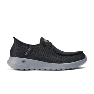 SLIP-INS: GO WALK MAX - 216285/BKGY Light Slip Slip Walk Shoes