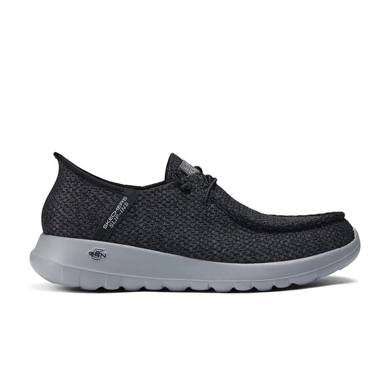 SLIP-INS: GO WALK MAX - 216285/BKGY Light Slip Slip Walk Shoes