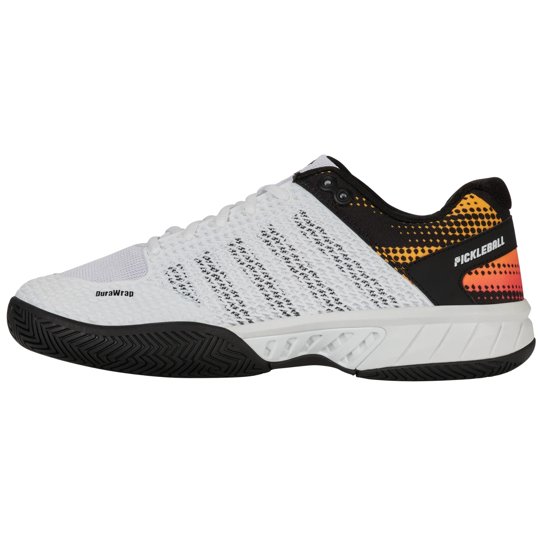 K Swiss Express Light All Court Mens Pickleball Shoes - White / Daffodil Leisure Activity Comfort Walk