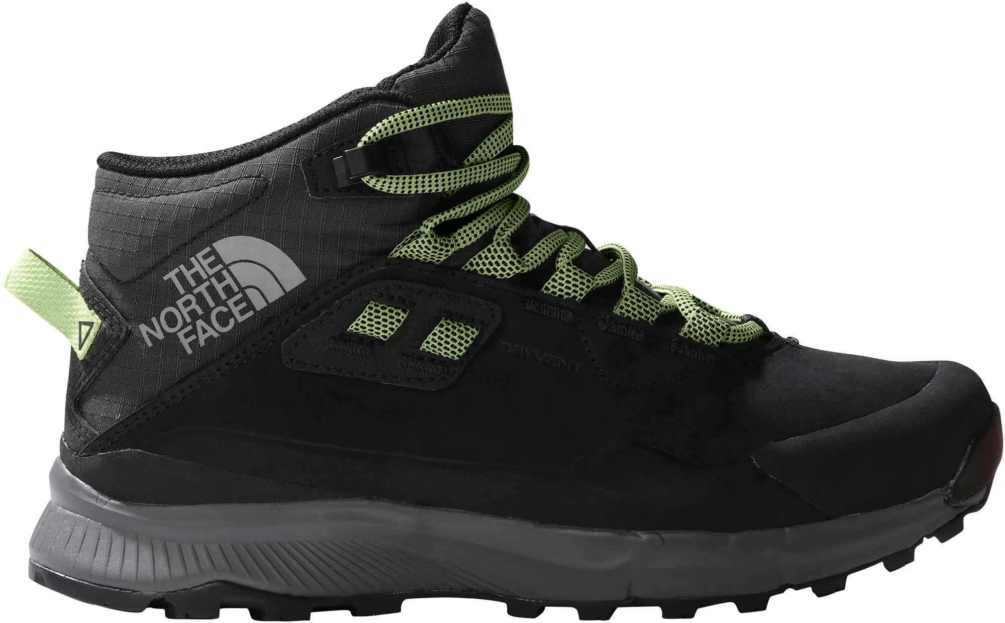 The North Face Cragstone Leather Mid Waterproof Womens Walking Boots - Black Nature Hike All-Weather Traction