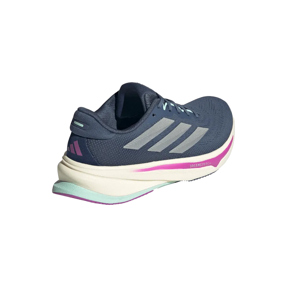 Adidas Women's Supernova Rise 2 Running Shoes in Preloved Ink/Matte Silver/Preloved Ink SS25 men's shoe style