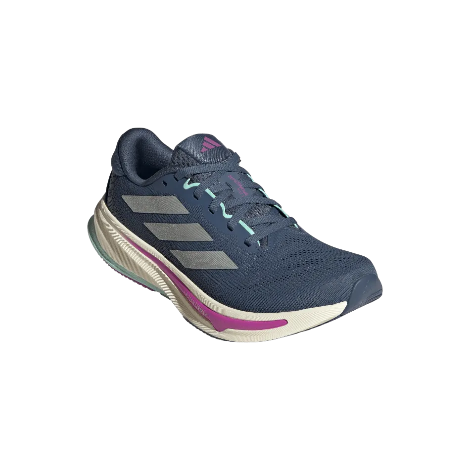 Adidas Women's Supernova Rise 2 Running Shoes in Preloved Ink/Matte Silver/Preloved Ink SS25 second - hand