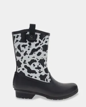 Weather Footwear Ready City Walking BETSIE MID RAIN BOOT - BLACK