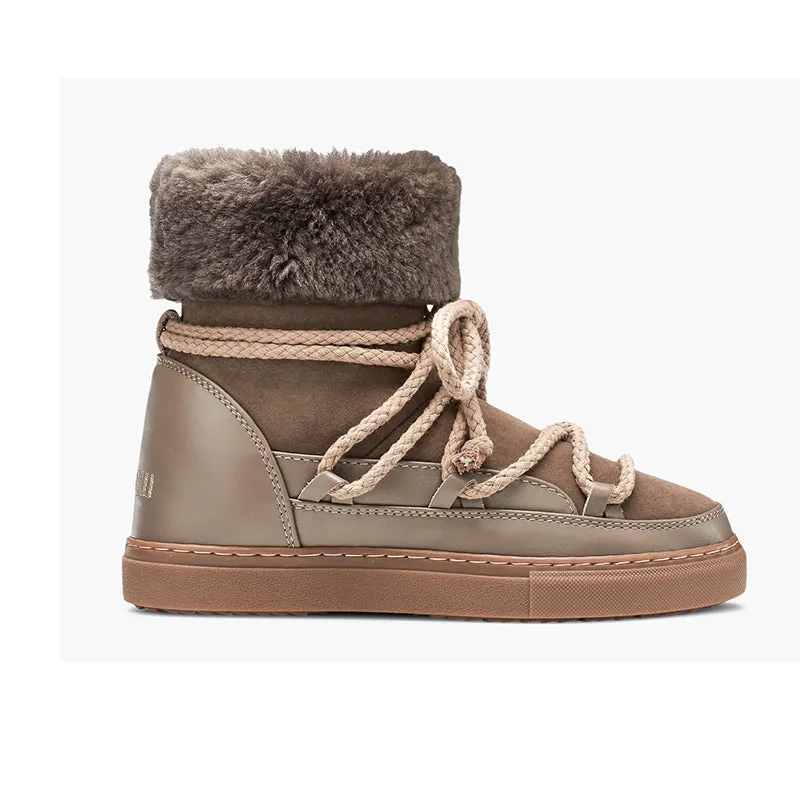Snow Coverage Boots INUIKII Classic Sneaker High Taupe Boots