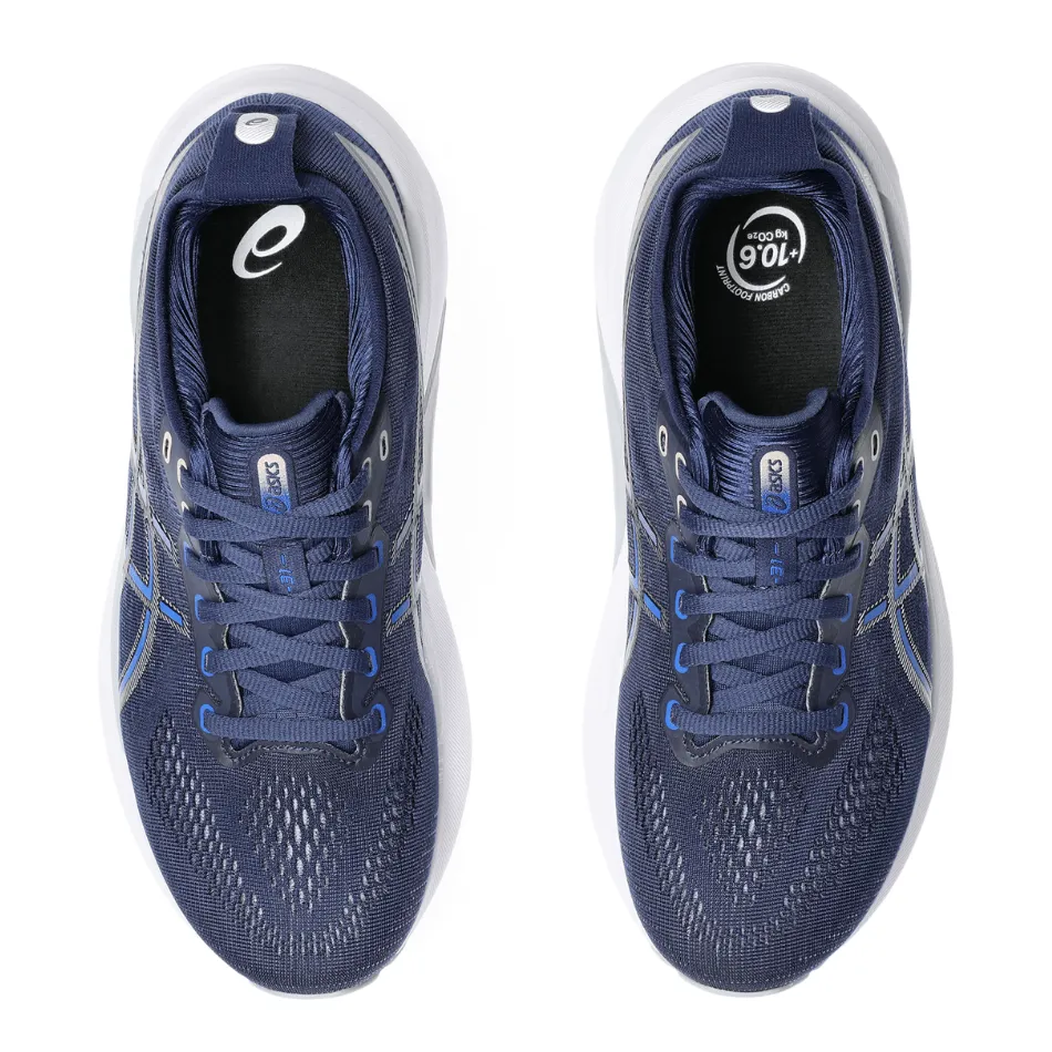 ASICS Women's Gel-Kayano 31 Running Shoes in Indigo Blue/Pure Silver SS25 Soft Padding performance - enhanced shoes