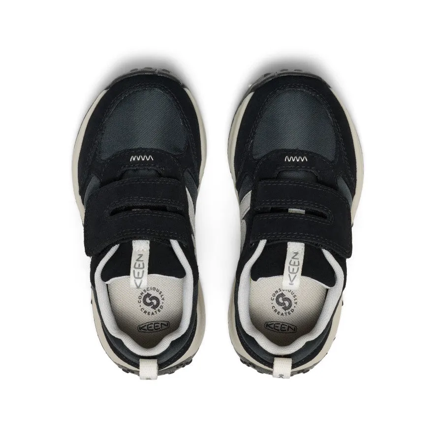 Earth Base Little Kids' KS86 Sneaker  |  Black/Star White