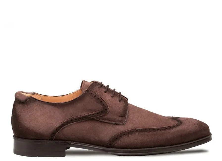 Style: Benante Suede Derby-Brown Athletic Metal Edge
