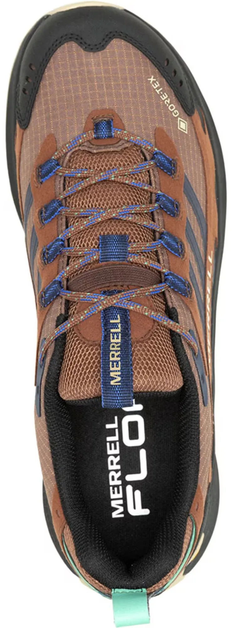 Reinforced Merrell Moab Speed 2 GORE-TEX Mens Walking Shoes - Brown