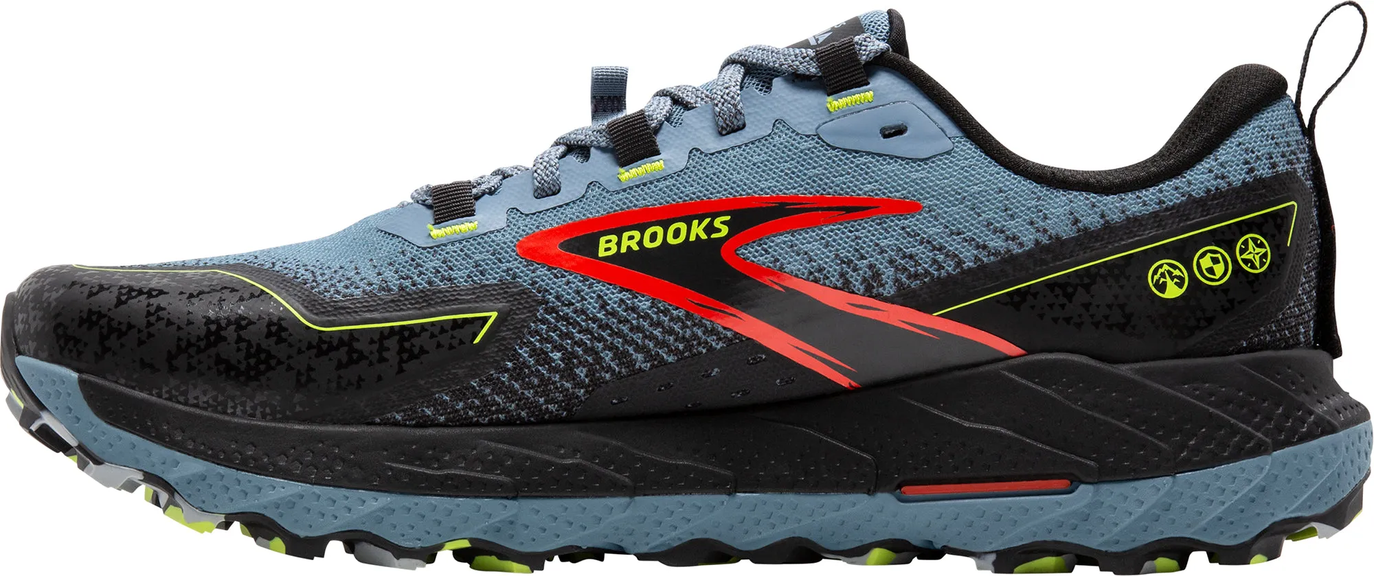 Brooks Cascadia 18 WIDE FIT Mens Trail Running Shoes - Blue Power Motion