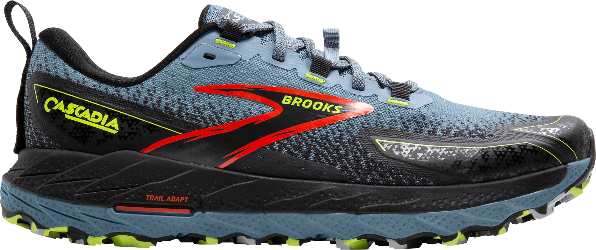 Ideal for indoor and outdoor athletic performance Brooks Cascadia 18 WIDE FIT Mens Trail Running Shoes - Blue